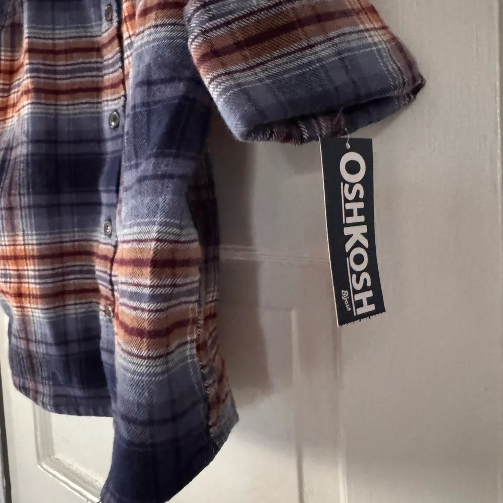 NWT OshKosh B'gosh Kids Plaid Shirt